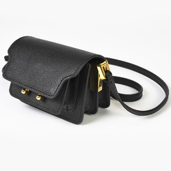 MARNI TRUNK Bag Nano Shoulder Trunk SBMP079NO1 Black Saffiano Leather Women's IT8OY35ACF3V