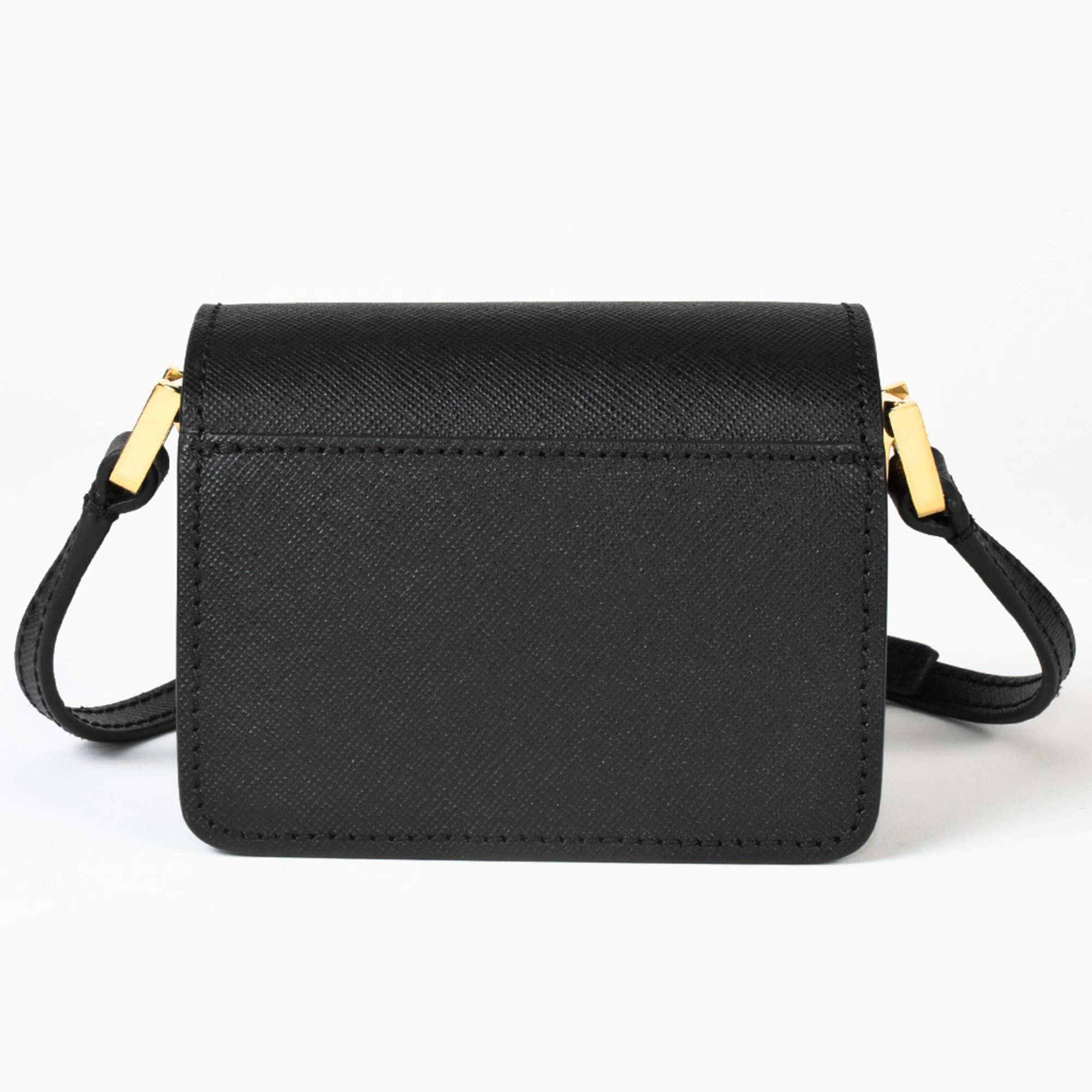 MARNI TRUNK Bag Nano Shoulder Trunk SBMP079NO1 Black Saffiano Leather Women's IT8OY35ACF3V