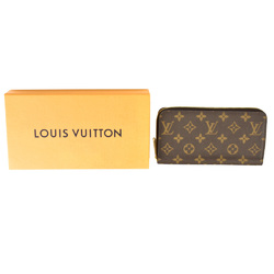 Louis Vuitton LOUIS VUITTON Zippy Wallet Round Monogram Canvas M42616 Brown RFID (IC chip) built-in IT5VXKM85XWK