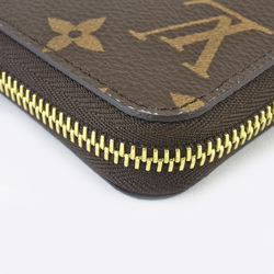 Louis Vuitton LOUIS VUITTON Zippy Wallet Round Monogram Canvas M41896 Coquelicot RFID (IC chip) built-in ITENLJ2Q7YX4