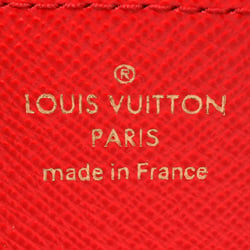 Louis Vuitton LOUIS VUITTON Zippy Wallet Round Monogram Canvas M41896 Coquelicot RFID (IC chip) built-in ITENLJ2Q7YX4