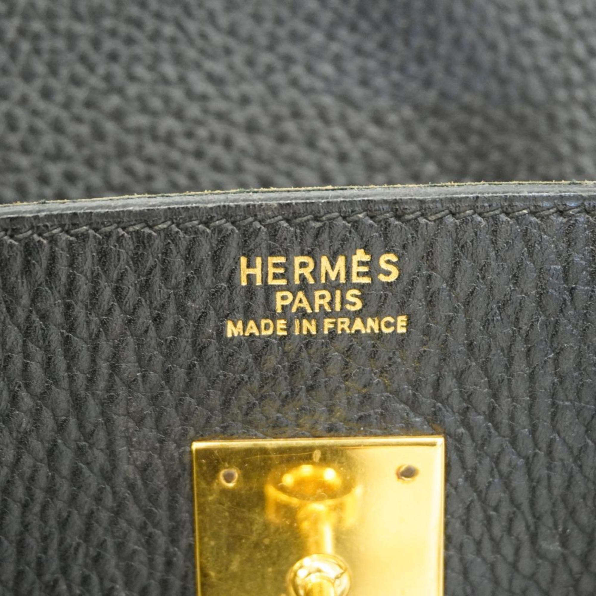Hermes handbag Birkin 40 ○U stamp Ardennes Black Ladies