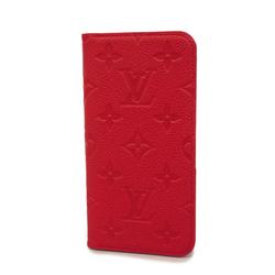 Louis Vuitton iPhone Case X Xs Monogram Empreinte Folio M63588 Scarlet Men's Women's