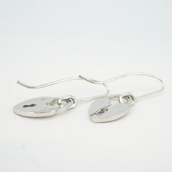 Christian Dior Earrings, Dior, Heart Motif, Metal Material, Silver, Women's