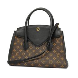 Louis Vuitton Handbag Monogram Florine M42269 Brown Black Ladies