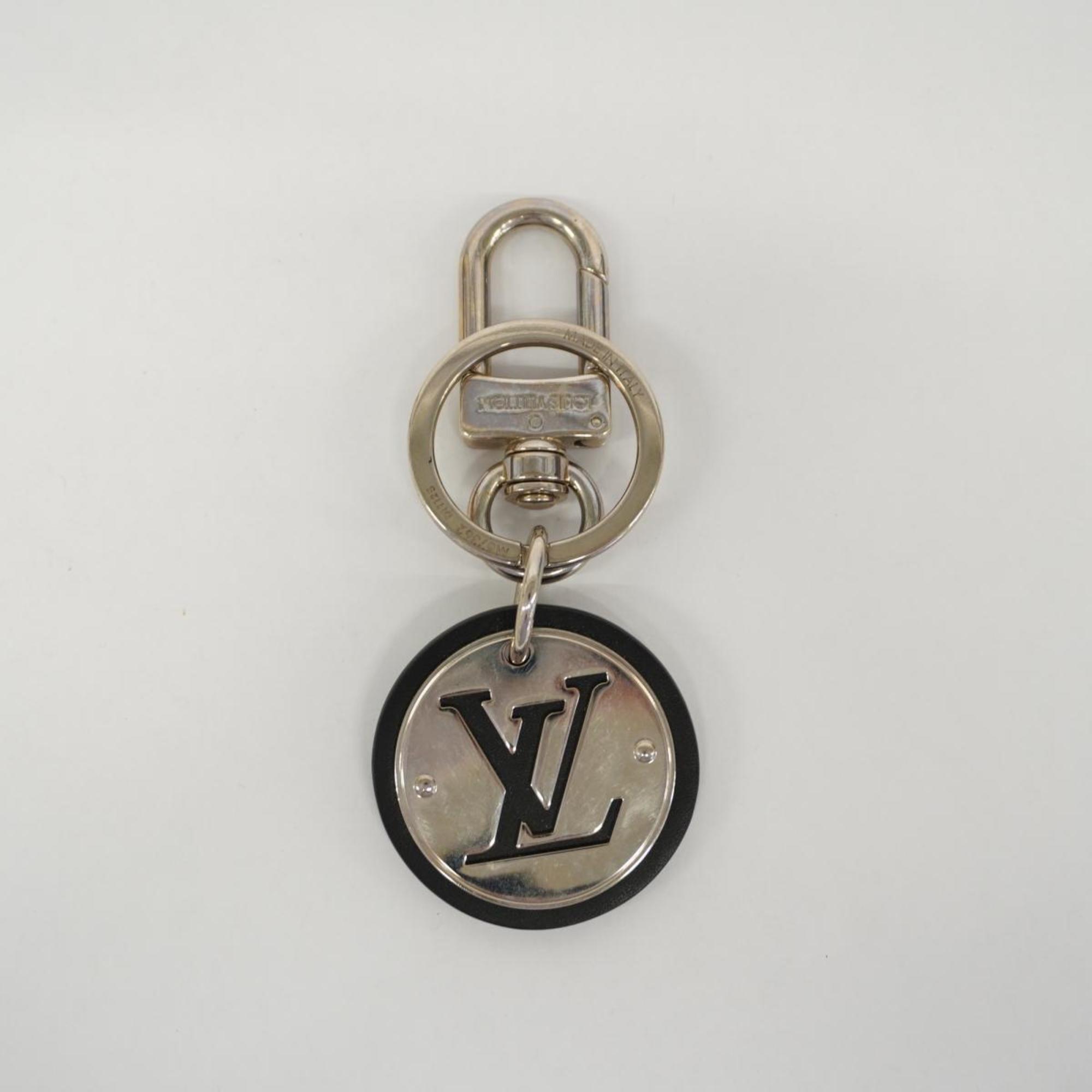 Louis Vuitton Keychain Portocle LV Circle M67362 Black Silver Men's
