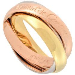 Cartier Trinity MM Ring #50 K18YG K18PG K18WG Women's IT9G6CPB3JE2