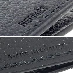Hermes HERMES Photo Case Holder Leather Black