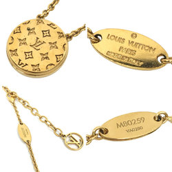 Louis Vuitton LOUIS VUITTON Necklace Collier L TO V M80259 Mother of Pearl Gold Color Ladies Bracelet