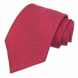 Hermes HERMES tie, polka dot pattern, geometric red, men's