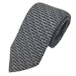 PRADA tie, car pattern, 30890, UCR77, gray x black,