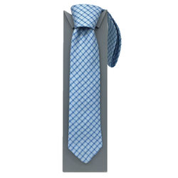 Hermes HERMES Necktie Silk Twill Tie Blue PARENTHESES 606252T 02 CRAVATE TWILL 8CM Light CIEL/BLEU/BLANC Men's