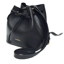 FURLA Costanza shoulder bag COSTANZA MINI DRAWSTRING leather black