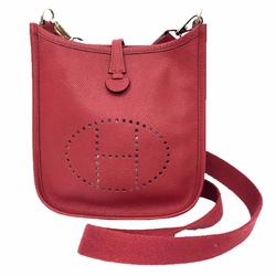 Hermes HERMES Evelyn TPM Shoulder Bag Pochette Rouge Red A Stamp (2017 Production)