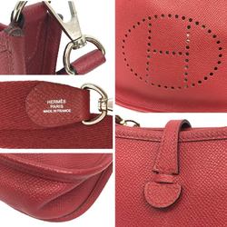 Hermes HERMES Evelyn TPM Shoulder Bag Pochette Rouge Red A Stamp (2017 Production)
