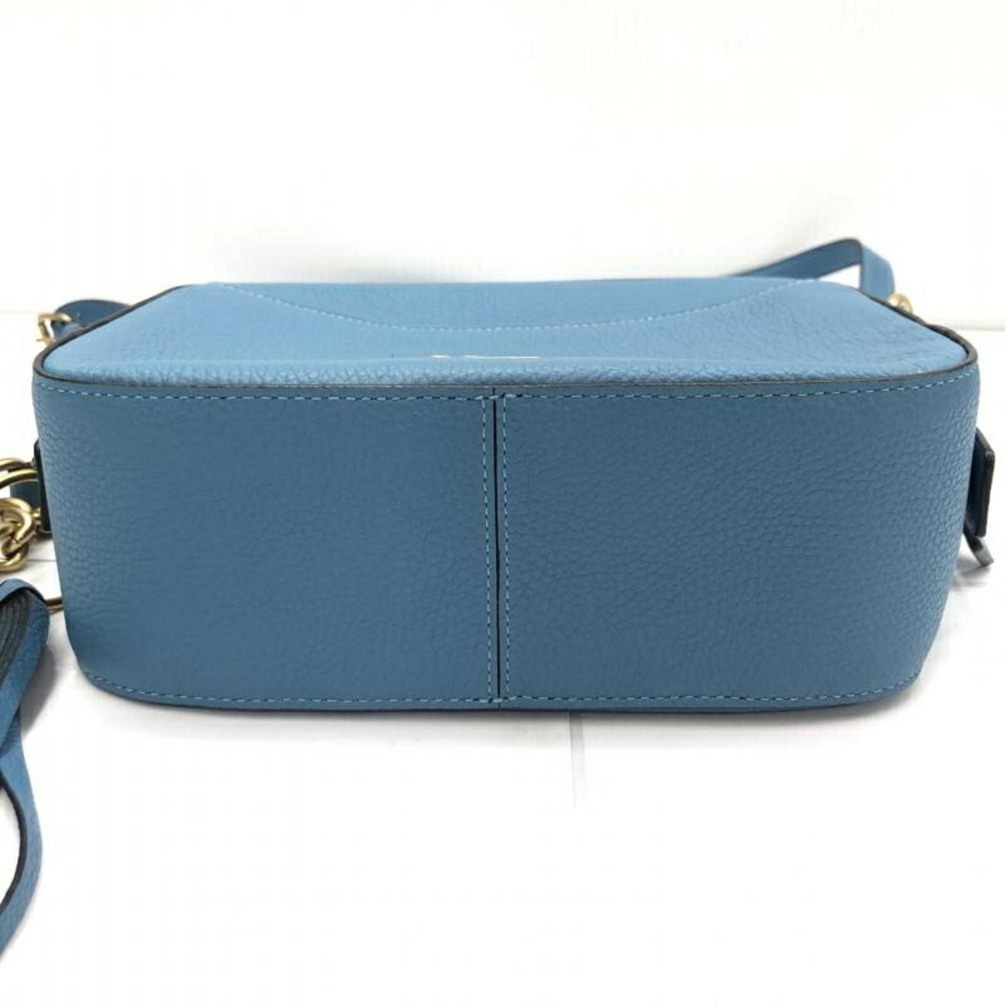 COACH Shoulder Bag Leather Blue 29411 Coach