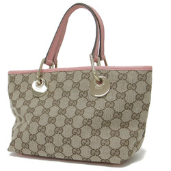 GUCCI Gucci Bag GG Canvas Eclipse Pink Beige Gold Leather Handbag 120844 Women's K4068