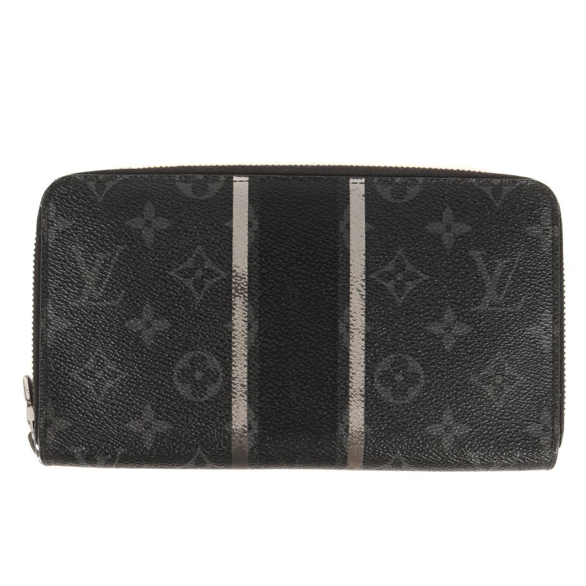 LOUIS VUITTON Louis Vuitton fragment design Monogram Eclipse Flash Zippy Organizer M64645 Black Fragment Collaboration Men's K4068