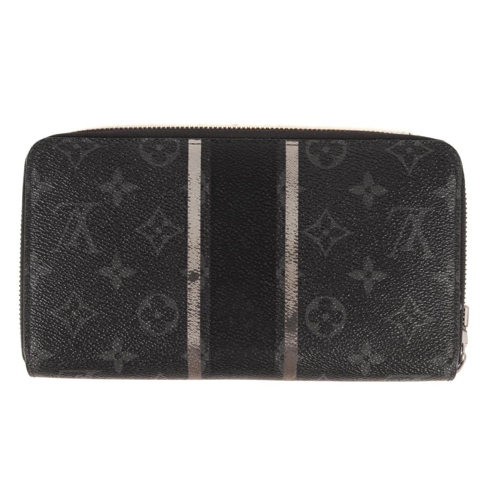 LOUIS VUITTON Louis Vuitton fragment design Monogram Eclipse Flash Zippy Organizer M64645 Black Fragment Collaboration Men's K4068