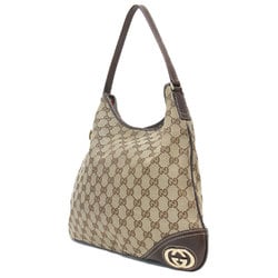 GUCCI Gucci bag tote shoulder beige brown double G GG canvas one handle leather ladies K4072