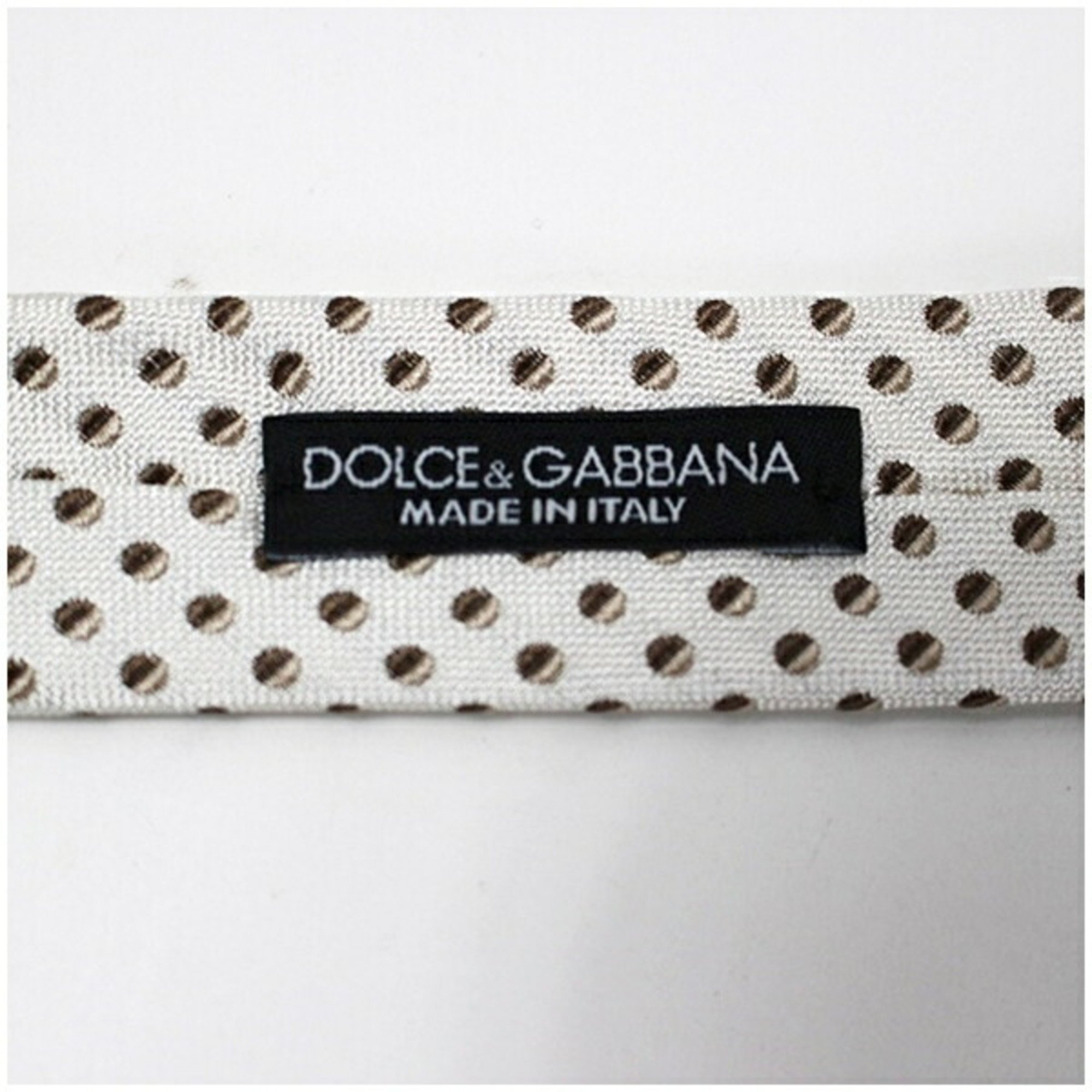 Dolce & Gabbana Silk Necktie Polka Dot Pattern DOLCE GABBANA Men's Paper