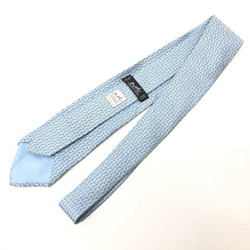 HERMES Silk Twill Tie Hermes Blue