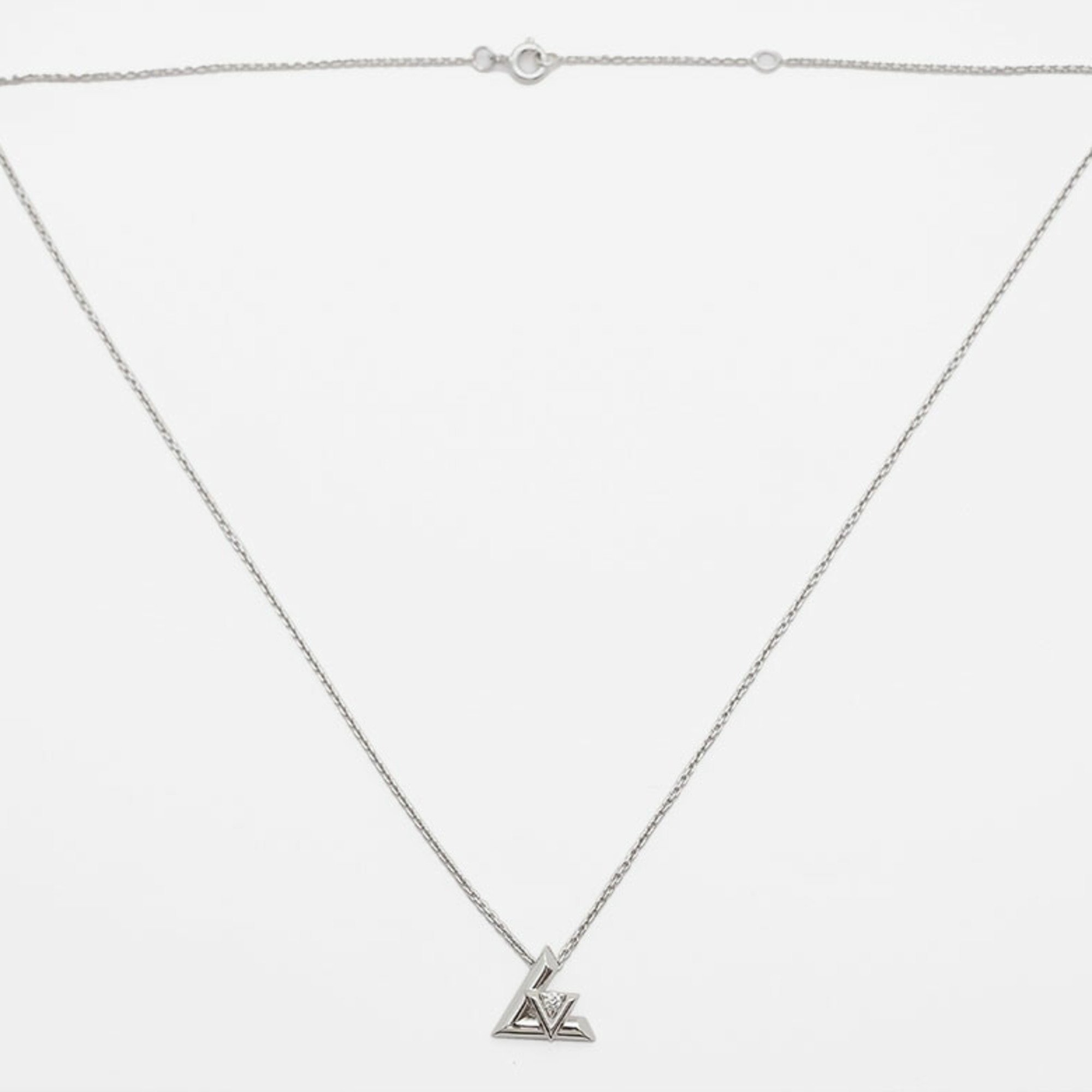 Louis Vuitton Pendant LV Volt One PM Necklace Q93806 Women's White Gold x Diamond LOUIS VUITTON