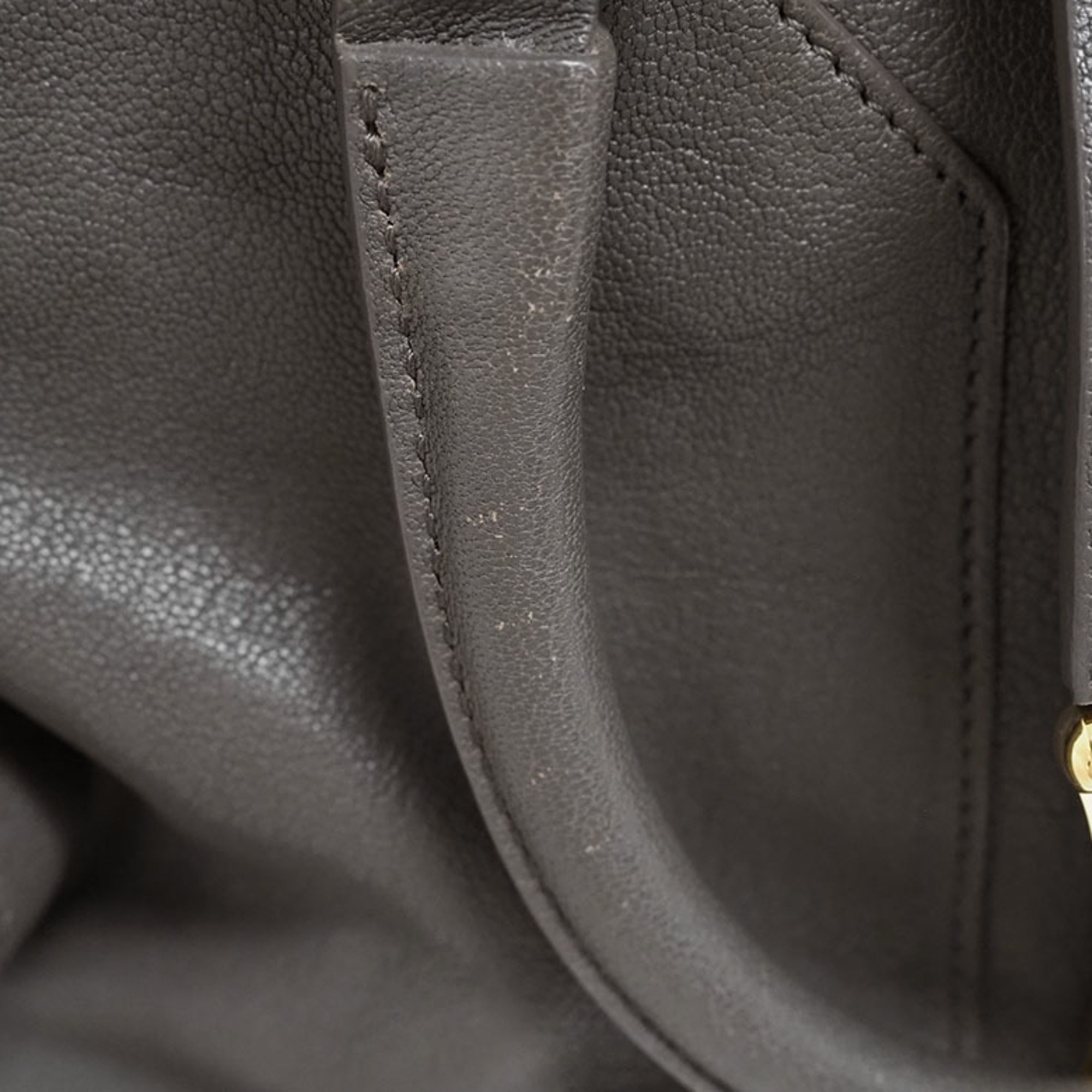 Yves Saint Laurent Cabas Chic Handbag Grey 400600 Leather Women's YSL YVES SAINT LAURENT