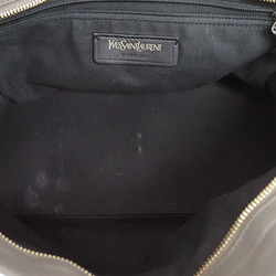 Yves Saint Laurent Cabas Chic Handbag Grey 400600 Leather Women's YSL YVES SAINT LAURENT