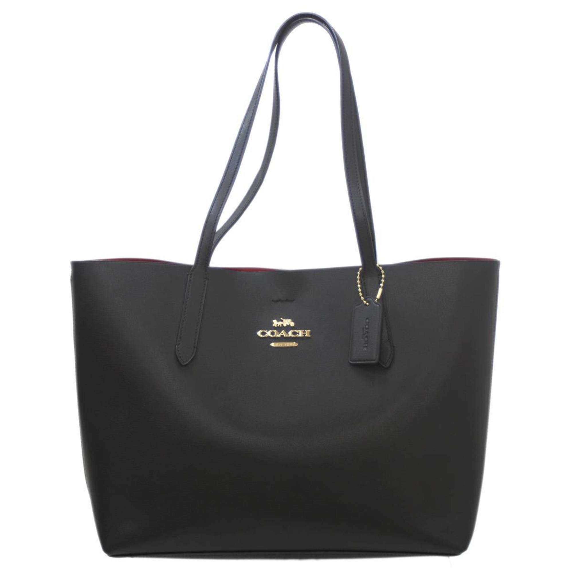 COACH tote bag shoulder black F31535