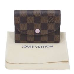 LOUIS VUITTON Louis Vuitton Porte Monnaie Rosalie coin case with card holder Damier Ebene N64423
