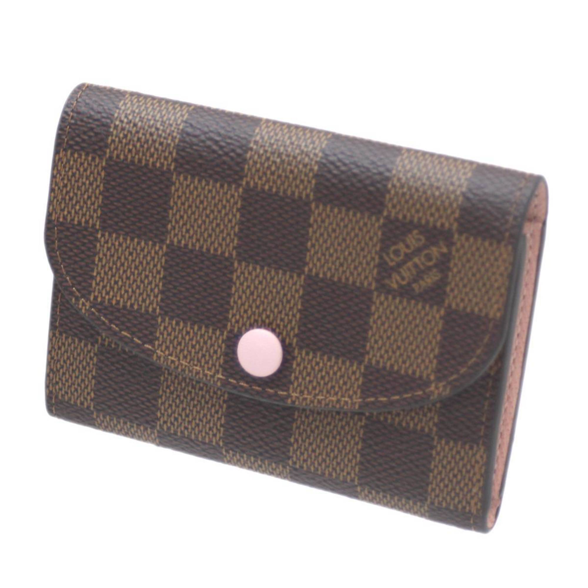 LOUIS VUITTON Louis Vuitton Porte Monnaie Rosalie coin case with card holder Damier Ebene N64423