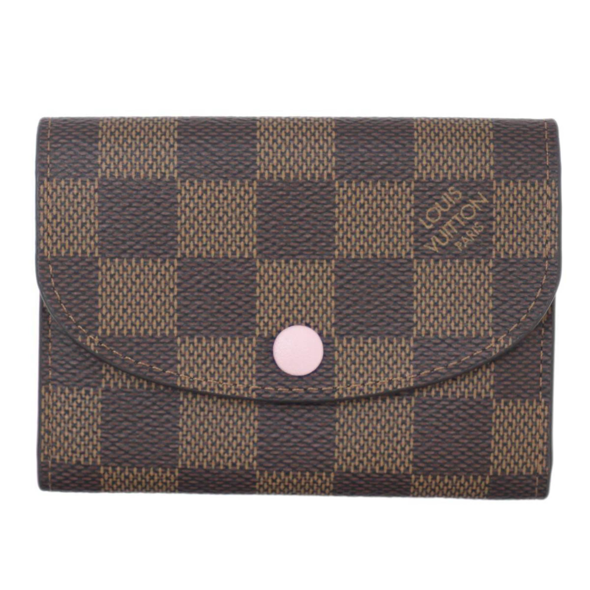 LOUIS VUITTON Louis Vuitton Porte Monnaie Rosalie coin case with card holder Damier Ebene N64423