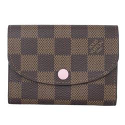 LOUIS VUITTON Louis Vuitton Porte Monnaie Rosalie coin case with card holder Damier Ebene N64423