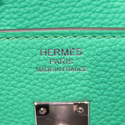 HERMES Hermes Birkin 25 Handbag Vert Comic Silver Hardware Togo W Stamp A340 Women's Men's
