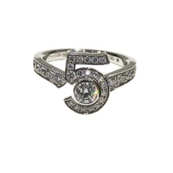 CHANEL Chanel Eternal No.5 Ring J12405 #58 18K18WG Diamond White Gold Fashion Reward