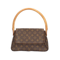 Louis Vuitton Looping Monogram Handbag Canvas M51147 Brown Women's LOUIS VUITTON