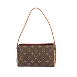 Louis Vuitton Recital Monogram Handbag Canvas M51900 Brown Women's LOUIS VUITTON