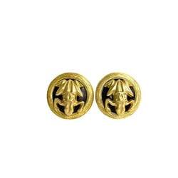 CHANEL Frog motif Coco mark earrings and ear cuffs for women, gold, 28034