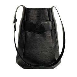 LOUIS VUITTON Louis Vuitton Sac de Porte Epi Line Leather Shoulder Bag Sacoche Crossbody Noir 320-1