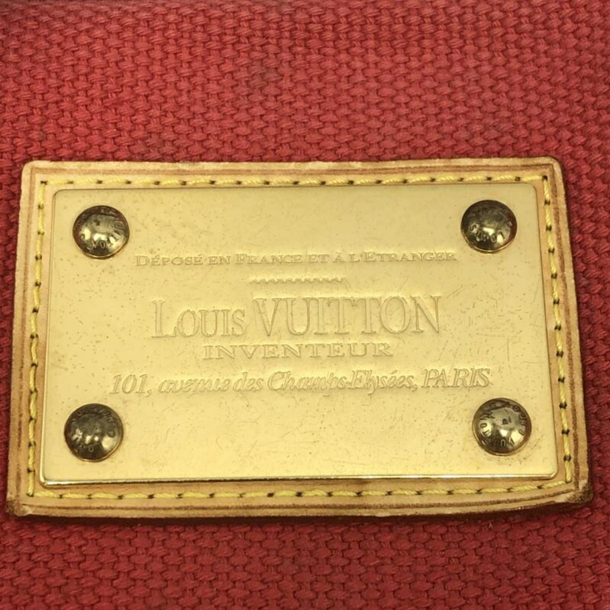 LOUIS VUITTON Cabas GM Tote Bag M40031 Red Rouge Antigua Louis Vuitton