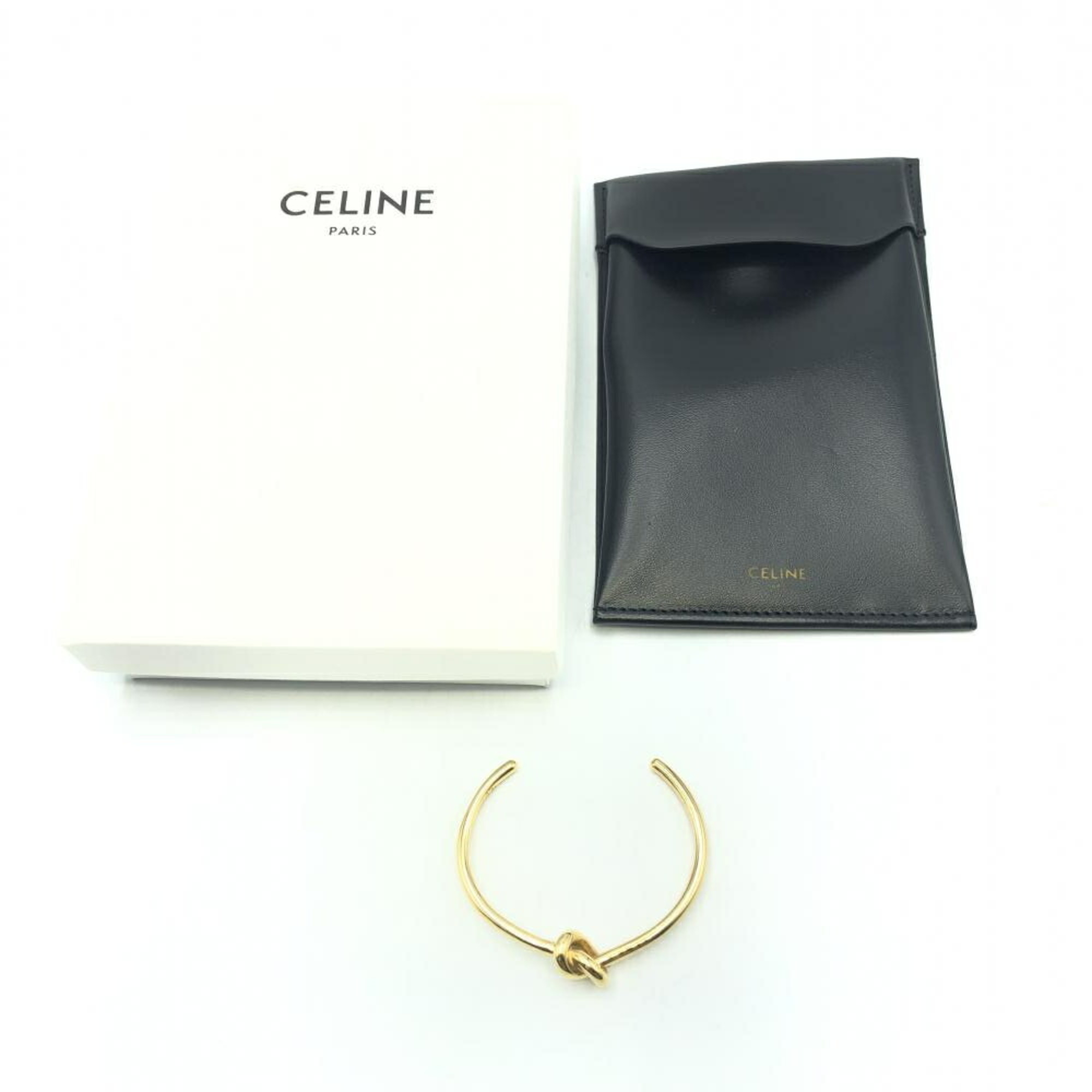 CELINE Extra Thin Bracelet Gold Celine