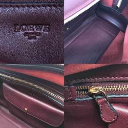 LOEWE Amazona 28 Anagram Handbag Leather Bordeaux