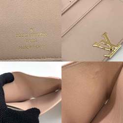 Louis Vuitton Wallet Portefeuille Capucines Compact Metallic Baby Pink x Dusty Tri-fold LV Women's Taurillon Leather M80985 LOUISVUITTON