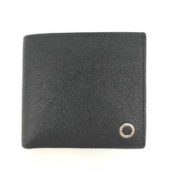 BVLGARI Bi-fold Wallet MAN Grain Calf Black 30396