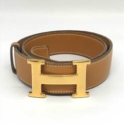 Hermes Constance Belt E Stamp Brown Leather HERMES