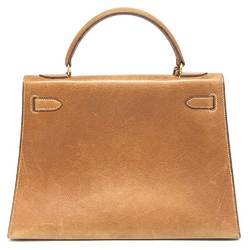 Hermes Kelly 32 〇G engraved handbag Ardennes brown outside stitching HERMES