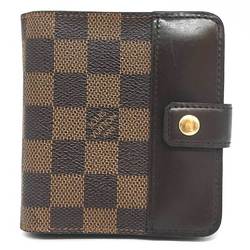Louis Vuitton Compact Zip Damier Ebene Wallet Bi-fold N61668 LOUIS VUITTON