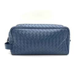 Bottega Veneta Bag Intrecciato Second Blue Navy Clutch Sub Multi Pouch Horizontal Handle Men's Calf Leather 244706 BOTTEGAVENETA