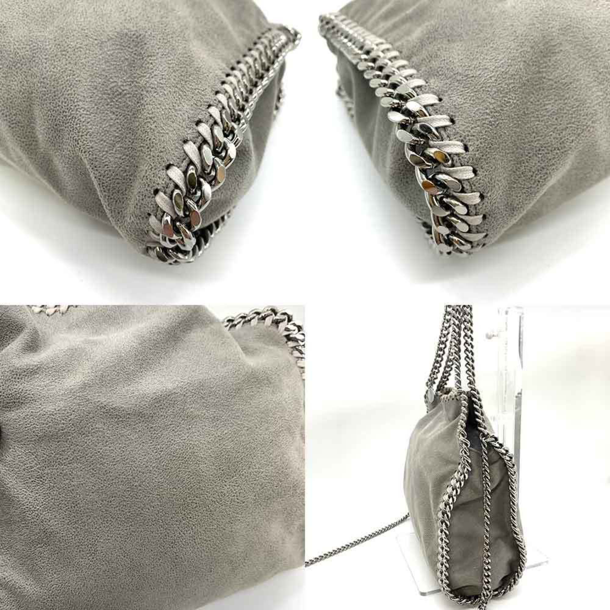 Stella McCartney Bag Falabella Chain Shoulder Grey Handbag 2way Women's Faux Leather 371223 STELLAMcCARTNEY
